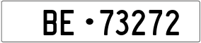 Trailer License Plate